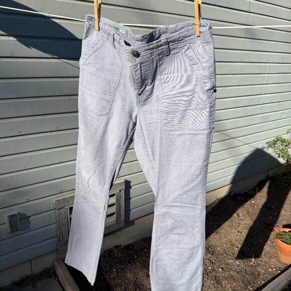 STIO women's rivet canvas utility pant blue - Picture 2 of 5